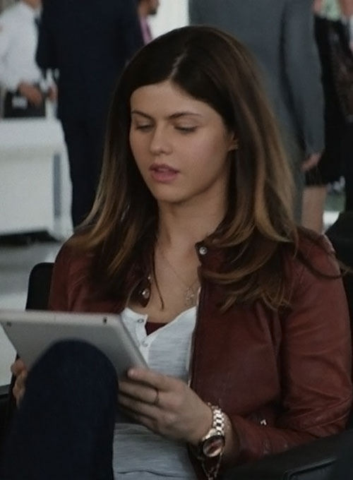 (image for) Alexandra Daddario San Andreas Leather Jacket - Click Image to Close