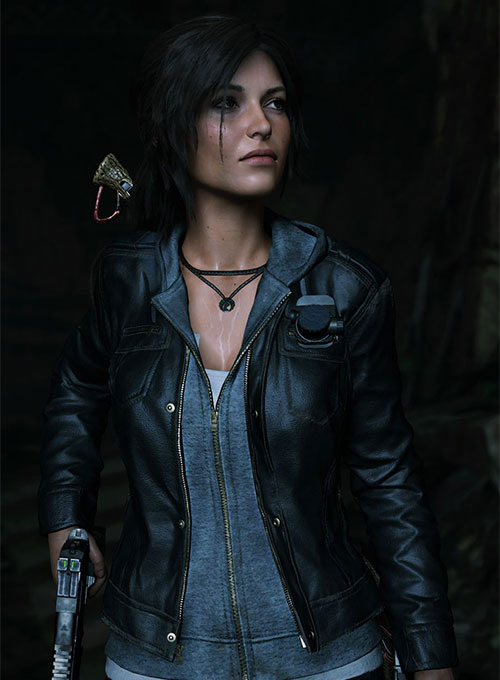 Alicia Vikander Lara Croft Tom Raider Leather Jacket