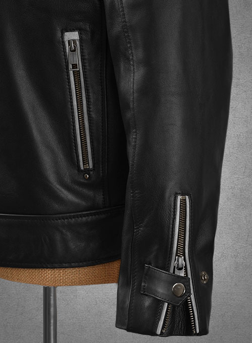 (image for) Anders Baasmo Christiansen Asphalt Burning Leather Jacket - Click Image to Close