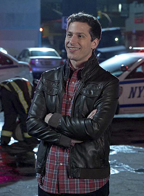 (image for) Andy Samberg Brooklyn Nine-Nine Leather Jacket - Click Image to Close