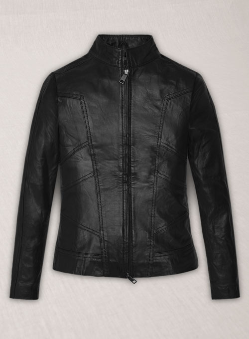 (image for) Angelina Jolie Leather Jacket