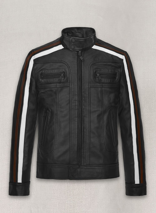 (image for) Ansel Elgort November Criminals Leather Jacket - Click Image to Close