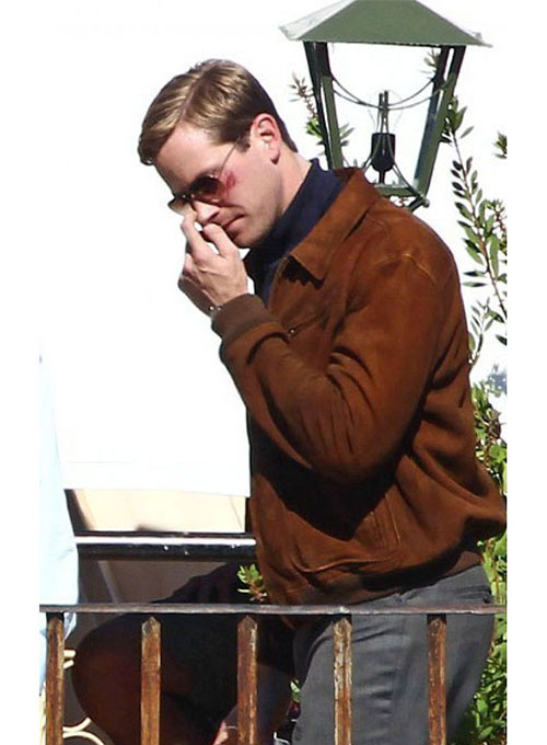 Armie Hammer Man From Uncle Leather Jacket