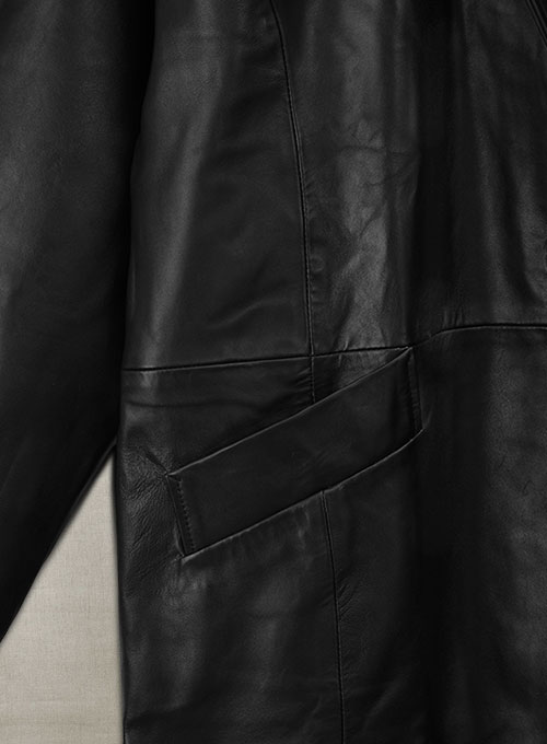 Ashley Roberts Leather Long Coat : LeatherCult: Genuine Custom Leather ...