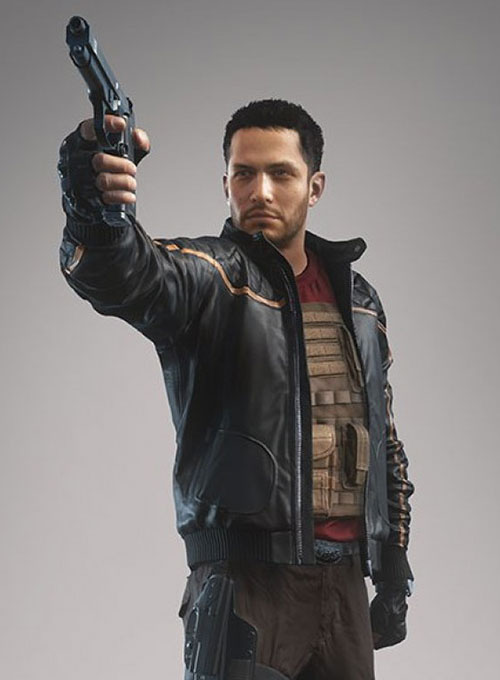 (image for) Battlefield Hardline Leather Jacket - Click Image to Close