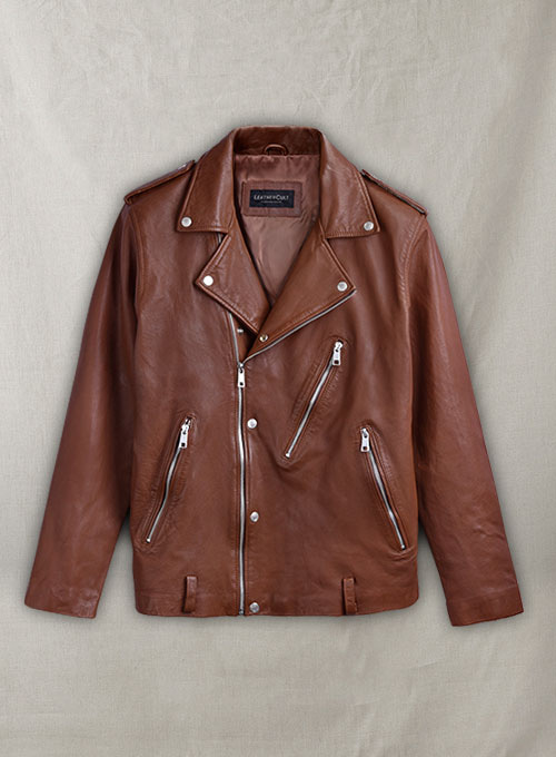 (image for) Beast Tan Biker Leather Jacket
