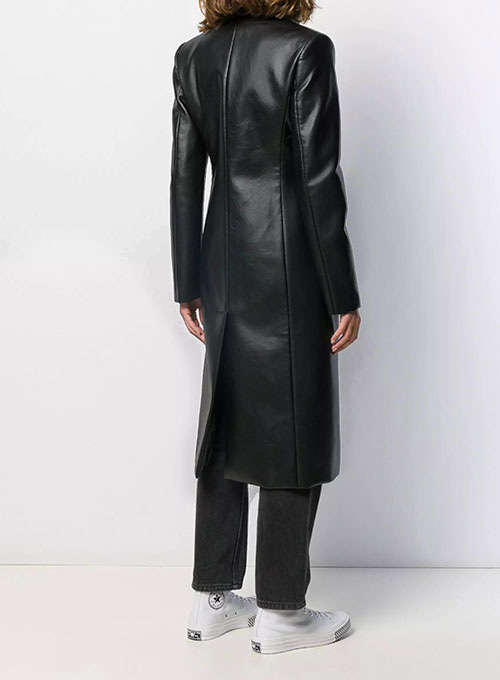 (image for) Beatrice Leather Trench Coat - Click Image to Close