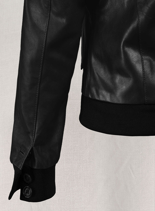 (image for) Black Amy Adams Leather Jacket - Click Image to Close
