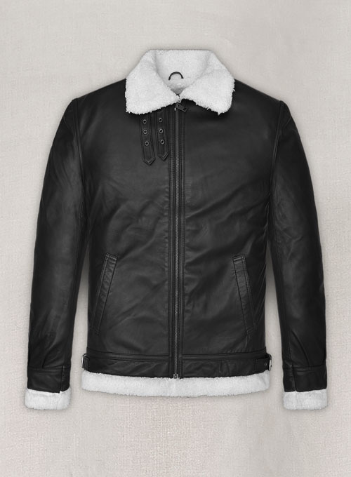 (image for) B3 Aviator Black Leather Jacket - Click Image to Close