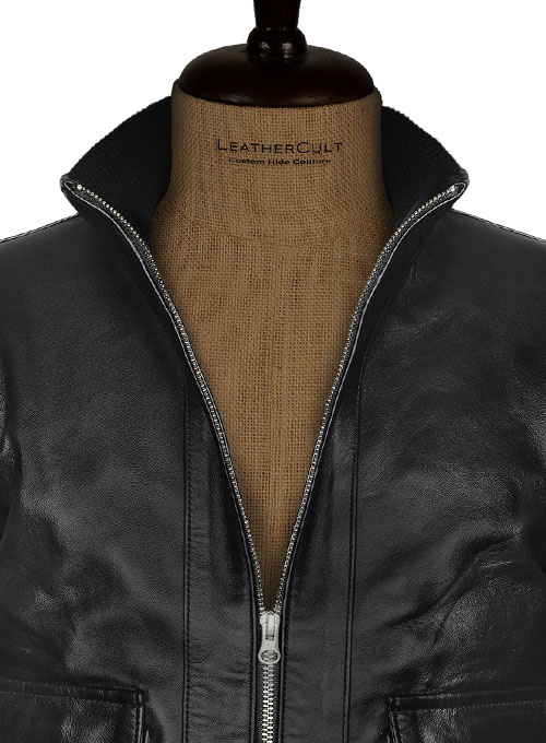 Black Daniel Craig Royal Casino Leather Jacket : LeatherCult: Genuine  Custom Leather Products, Jackets for Men & Women