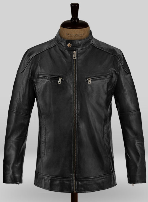 (image for) Black Jake Gyllenhaal Enemy Leather Jacket - Click Image to Close