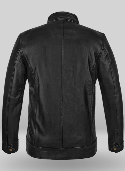 Black Zac Efron Baywatch Leather Jacket - Click Image to Close