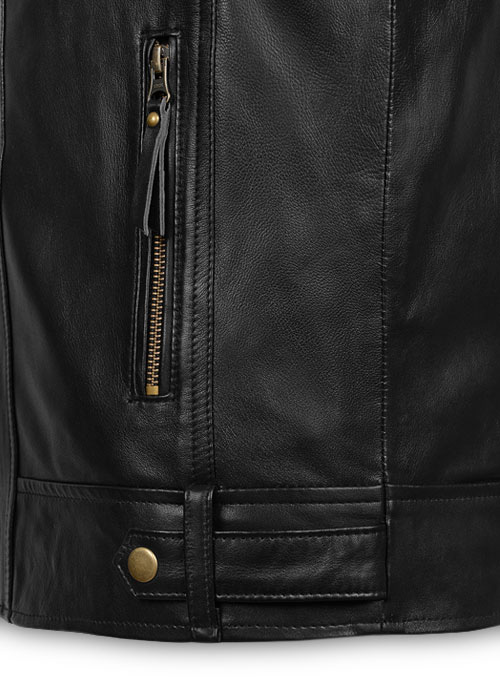 (image for) Black Leather Jacket # 660 - Click Image to Close