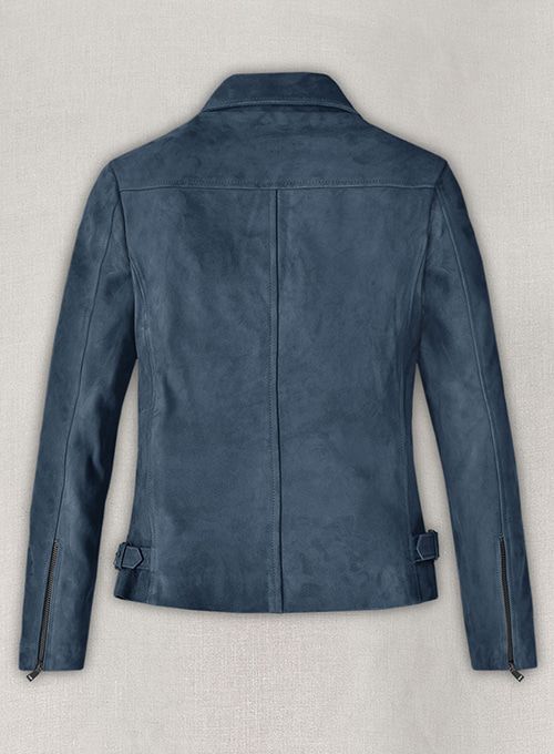(image for) Blue Suede Vanessa Hudgens Leather Jacket #3 - Click Image to Close