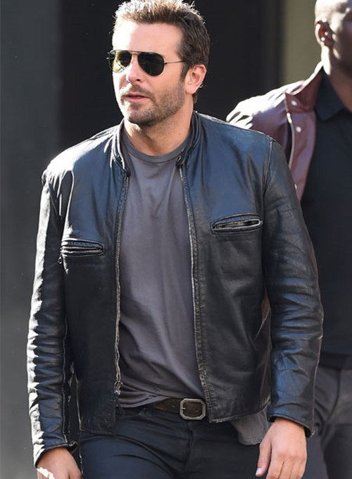 (image for) Bradley Cooper Burnt Leather Jacket - Click Image to Close