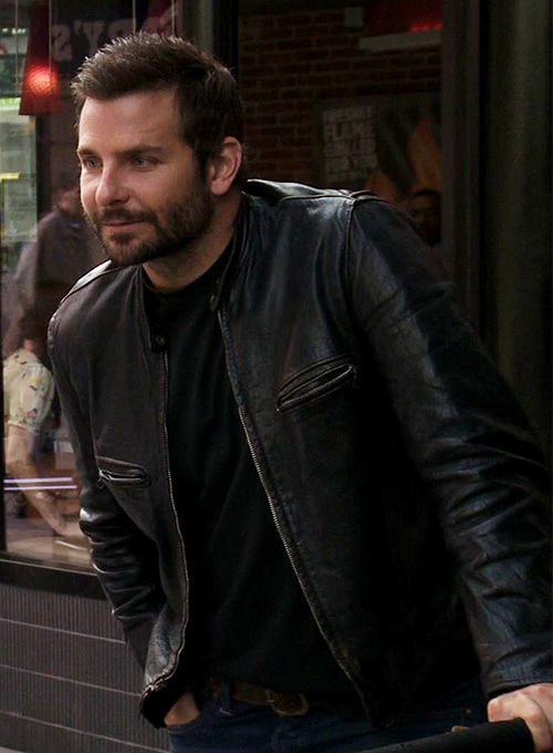 (image for) Bradley Cooper Burnt Leather Jacket - Click Image to Close