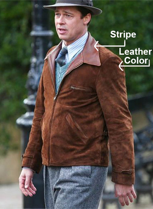 Brad Pitt Allied Leather Jacket