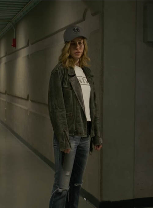 (image for) Brie Larson Captain Marvel Leather Jacket