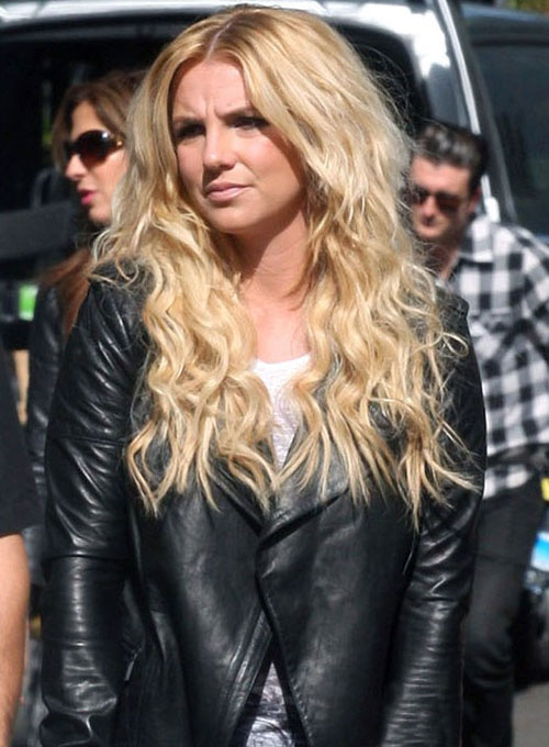 (image for) Britney Spears Leather Jacket - Click Image to Close