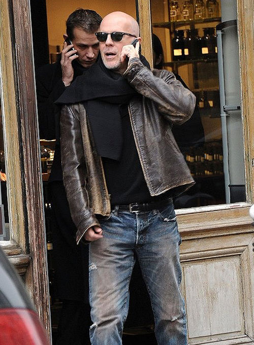 Bruce Willis Surrogates Leather Jacket
