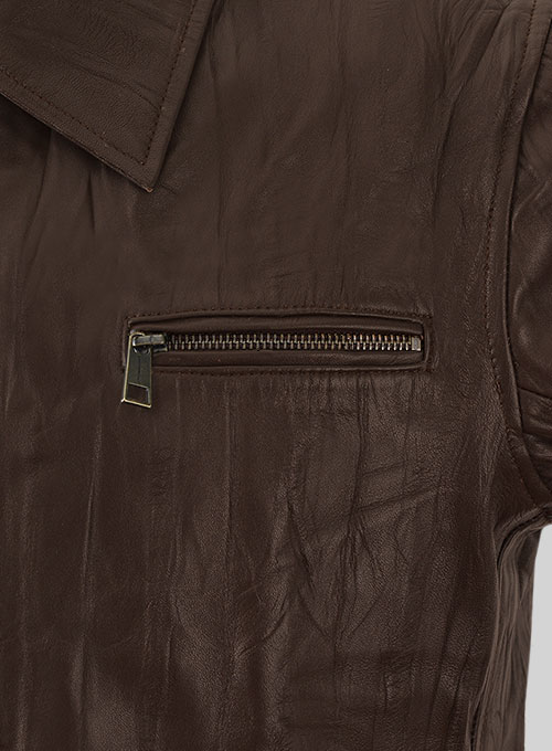 (image for) Bruce Willis Surrogates Leather Jacket - Click Image to Close