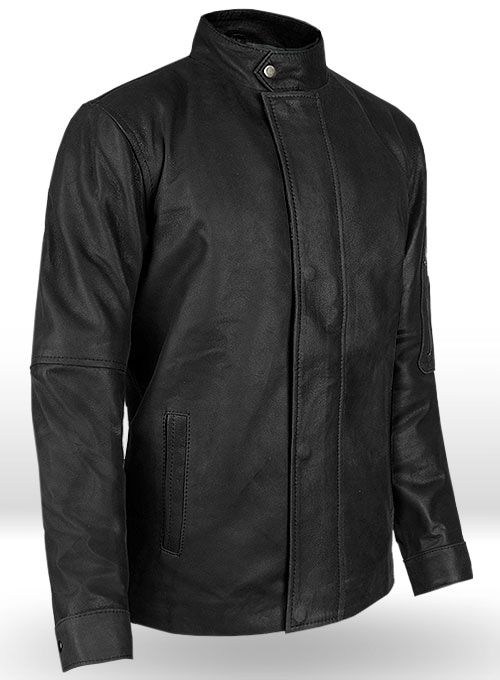 (image for) Distressed Black Californication 3 Hank Moody Leather Jacket - Click Image to Close