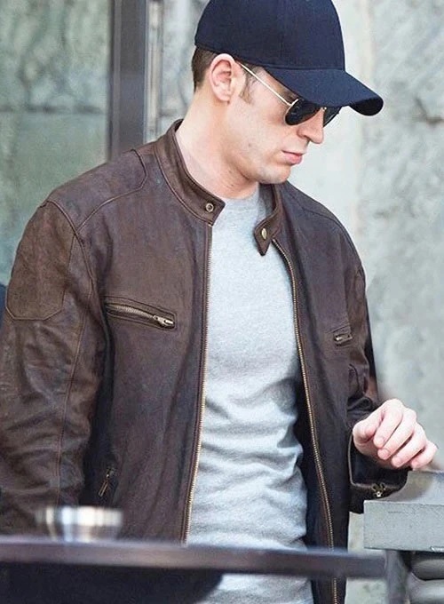 (image for) Captain America Civil War Chris Evans Leather Jacket