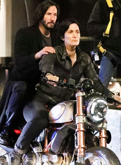 (image for) Carrie Anne Moss The Matrix Resurrections Leather Jacket