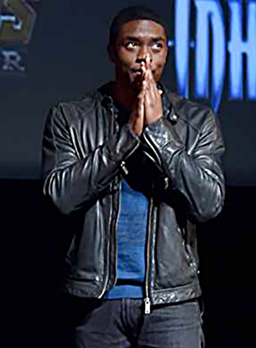 Chadwick Boseman Leather Jacket - Click Image to Close