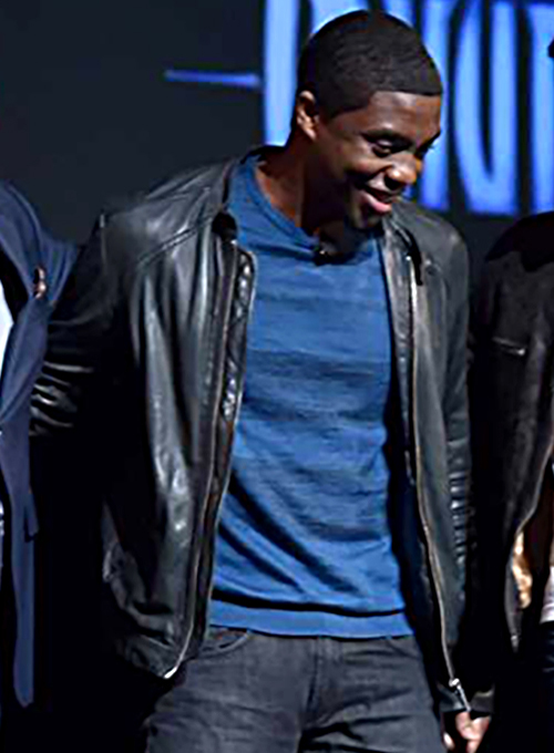 (image for) Chadwick Boseman Leather Jacket - Click Image to Close