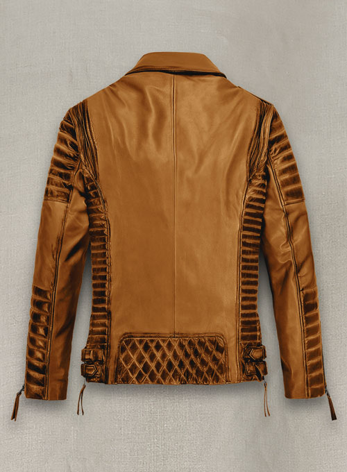 (image for) Charles Burnt Mustard Leather Jacket