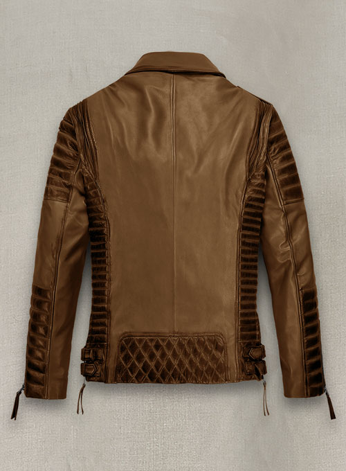 (image for) Charles Burnt Tan Leather Jacket - Click Image to Close