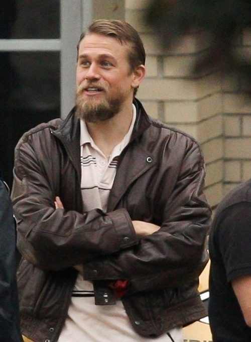 (image for) Charlie Hunnam Jungleland Leather Jacket - Click Image to Close