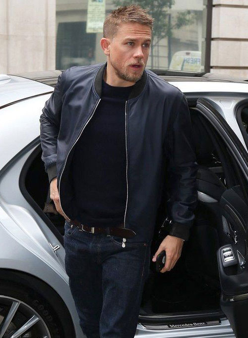 (image for) Charlie Hunnam Leather Jacket #2 - Click Image to Close