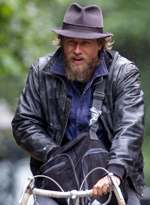 (image for) Charlie Hunnam Last Looks Leather Jacket - Click Image to Close