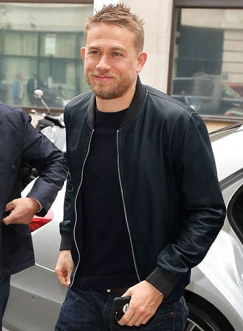 Charlie Hunnam Leather Jacket #2 - Click Image to Close