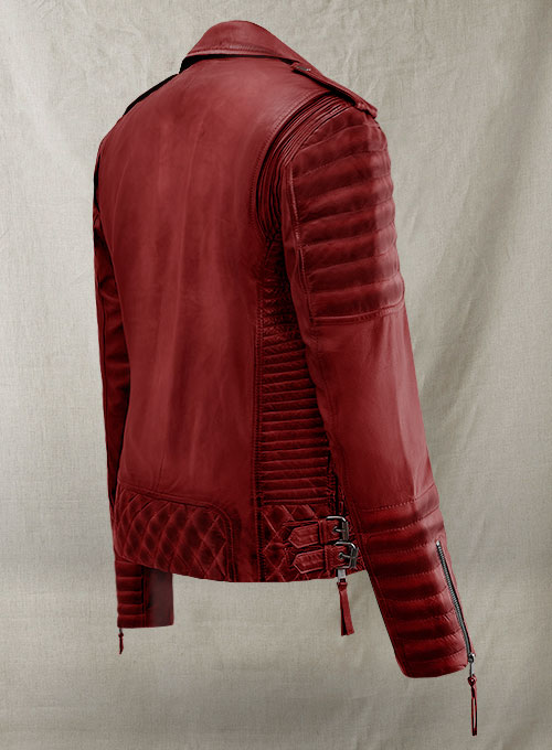 (image for) Charlotte Burnt Red Leather Jacket - Click Image to Close