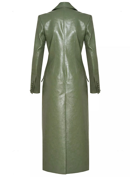 Chelsea Leather Long Coat - Click Image to Close