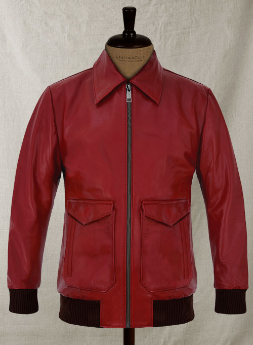 (image for) Cherry Red Drake Graham Toronto Film Festival Leather Jacket - Click Image to Close