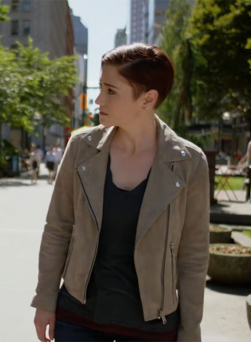 (image for) Chyler Leigh Supergirl Leather Jacket #1