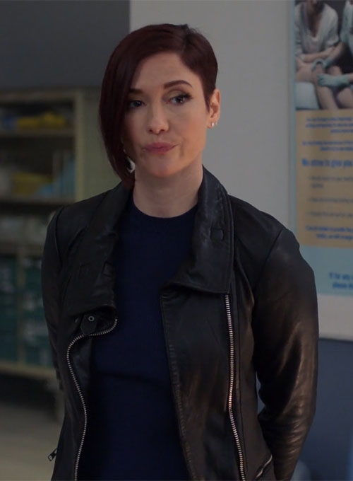 (image for) Chyler Leigh Supergirl Leather Jacket