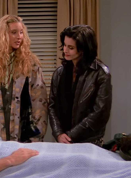 Courteney Cox Friends Season 1 Leather Jacket - Click Image to Close
