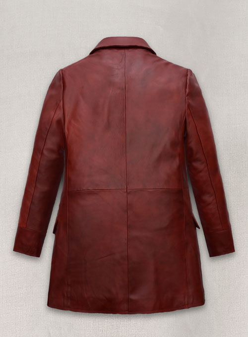 (image for) Dakota Johnson Madame Web Leather Trench Coat - Click Image to Close