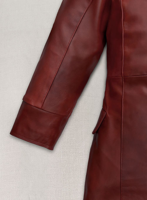 (image for) Dakota Johnson Madame Web Leather Trench Coat