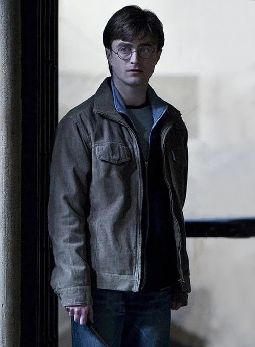 (image for) Daniel Radcliffe Harry Potter and Deathly Hallows Leather Jacket - Click Image to Close