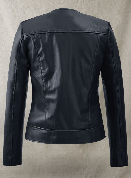 (image for) Dark Blue Leather Jacket # 237 - Click Image to Close