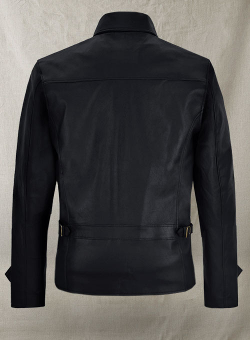 (image for) Dark Blue Stretch Tom Cruise Premier Leather Jacket - Click Image to Close