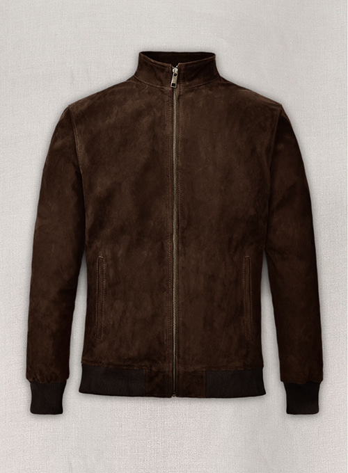 (image for) Dark Brown Suede Ryan Reynolds Leather Jacket - Click Image to Close