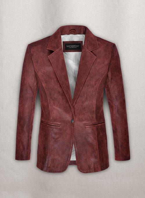 (image for) Dark Vintage Red Ali Larter Resident Evil Leather Blazer