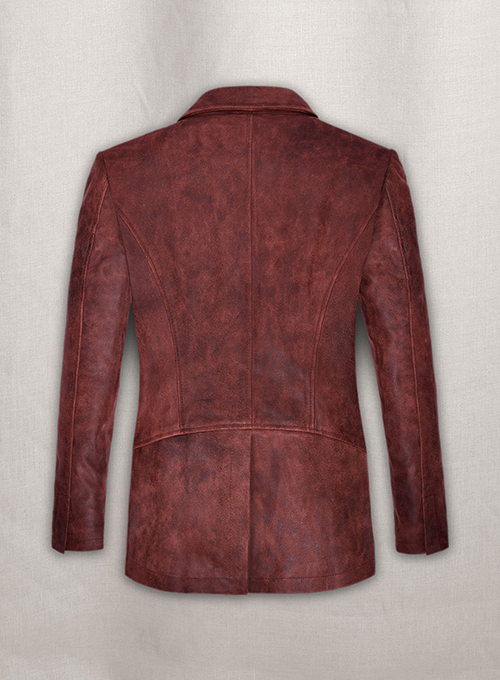 (image for) Dark Vintage Red Ali Larter Resident Evil Leather Blazer - Click Image to Close